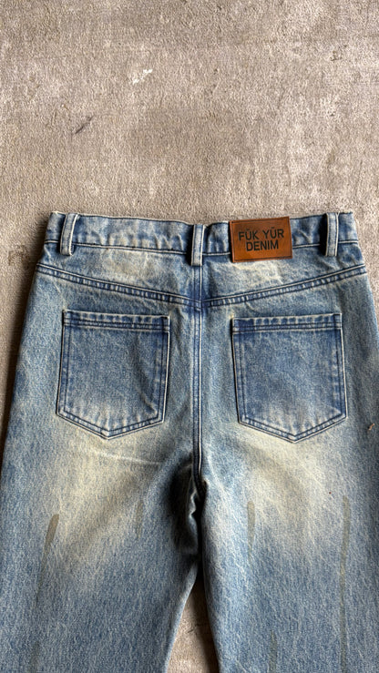“Tainted” Flared Denim