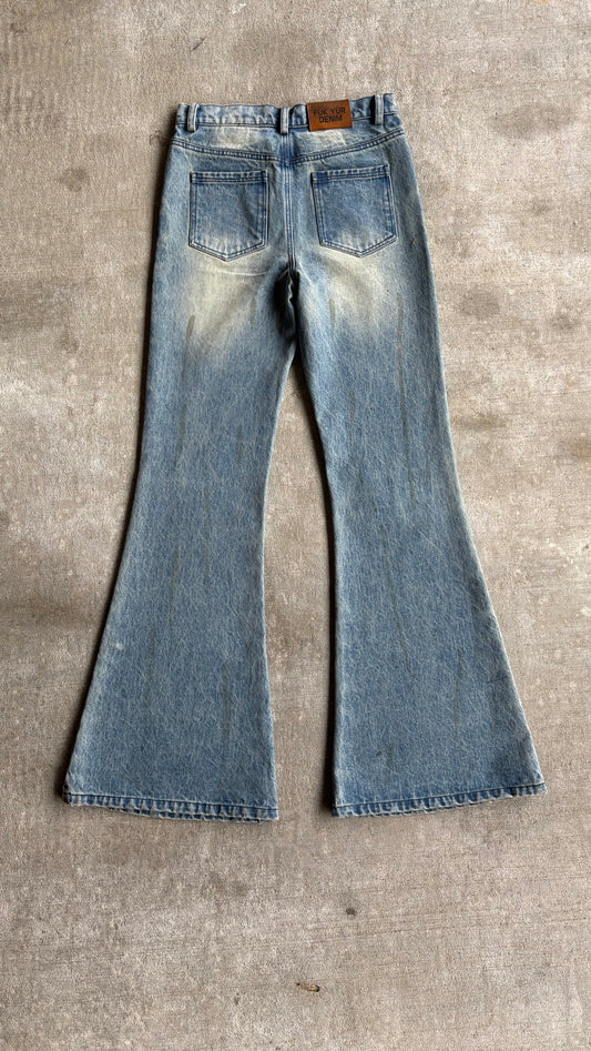 “Tainted” Flared Denim
