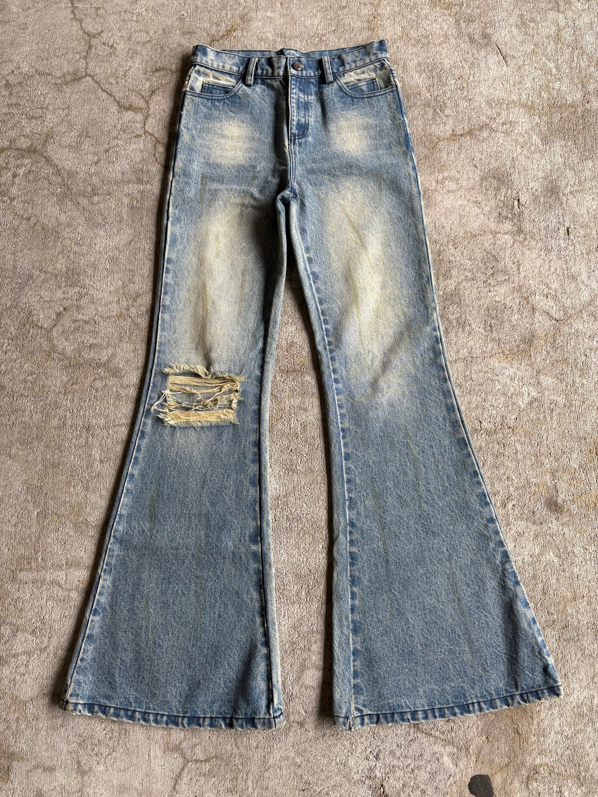 “Tainted” Flared Denim